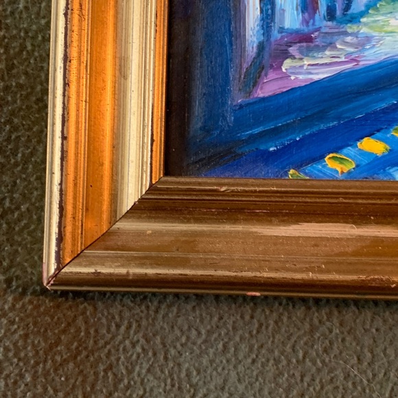 Boarding Gate by Mark Bee 2012. Original oil painting. Approx 12 1/4 x 10 1/4” - Picture 8 of 9